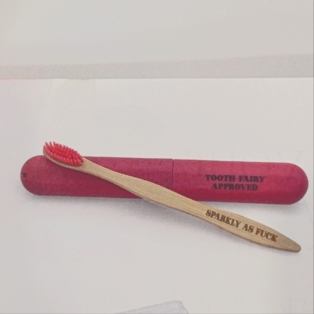 (3/30$) Pink Toothbrush with Case